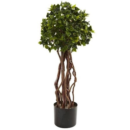 Dare2Decor 2.5&rsquo; English Ivy Topiary UV Resistant - Indoor-Outdoor DA420857